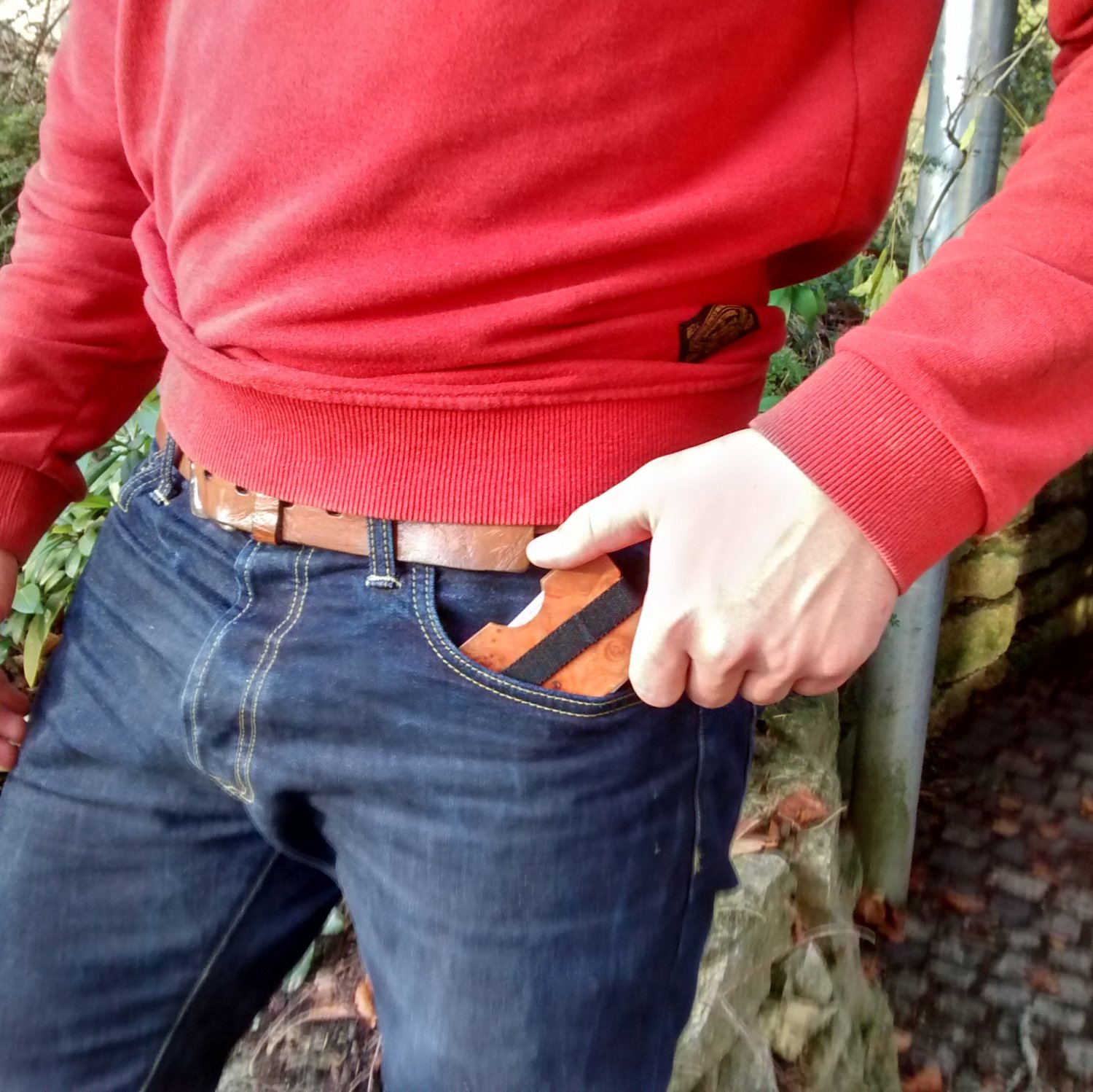 Slim Wallet Geldbörsen aus Holz 